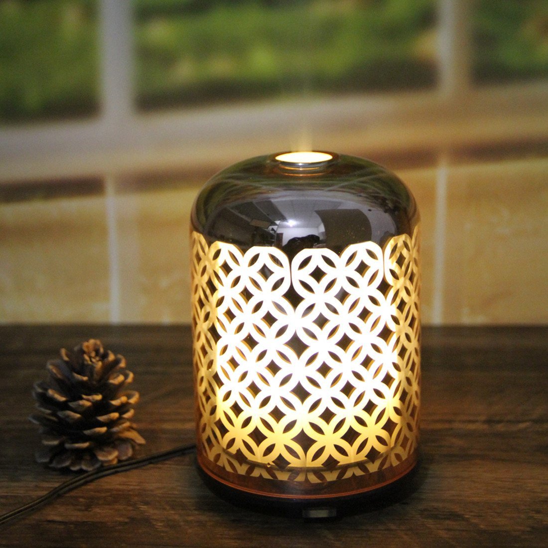 Luxury Glass Essential Oil Diffuser – Rose Gold Elegance