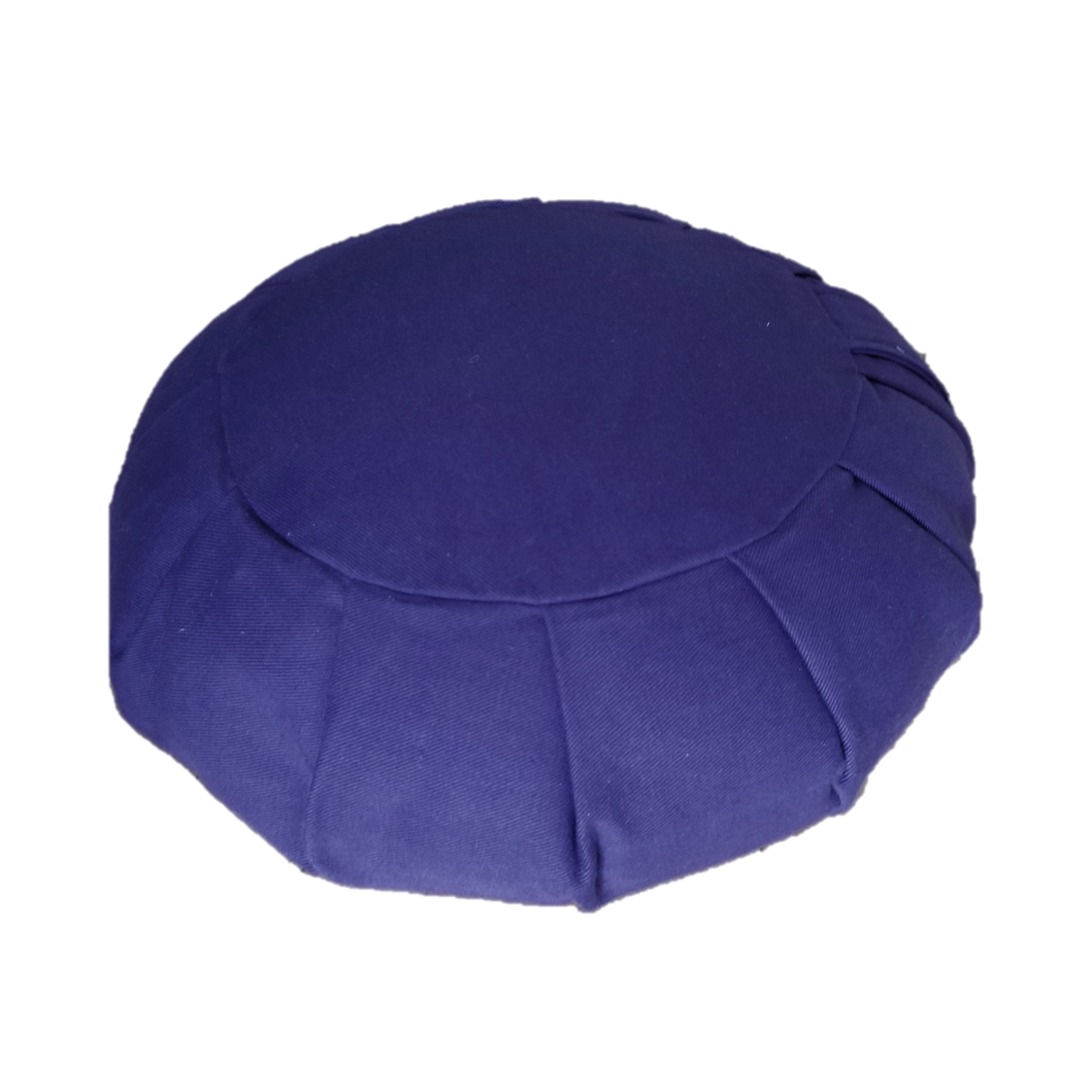 round meditation cushion in purple