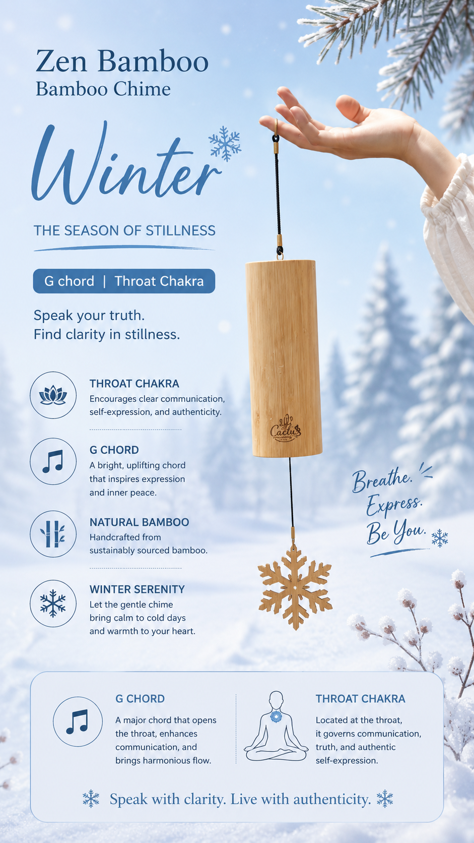 Natural Bamboo Wind Chime