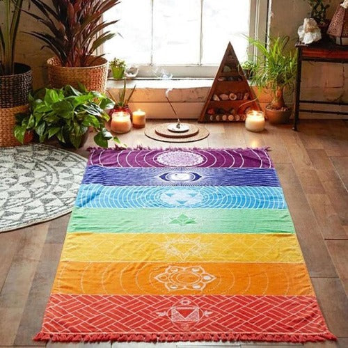 Chakra Tapestry in Rainbow Colors