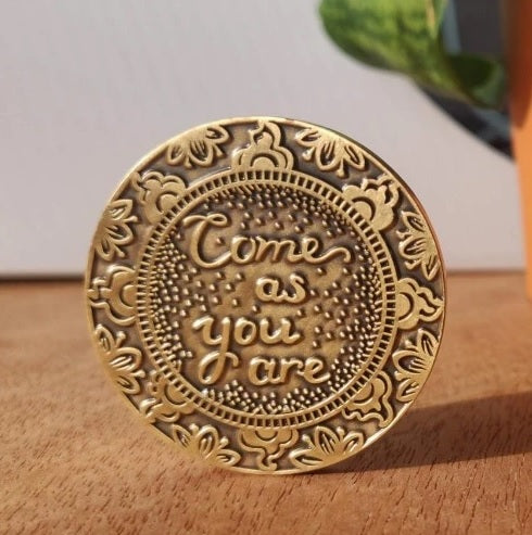 meditation coin medallion