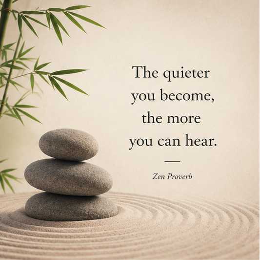 Cairne with Zen proverb