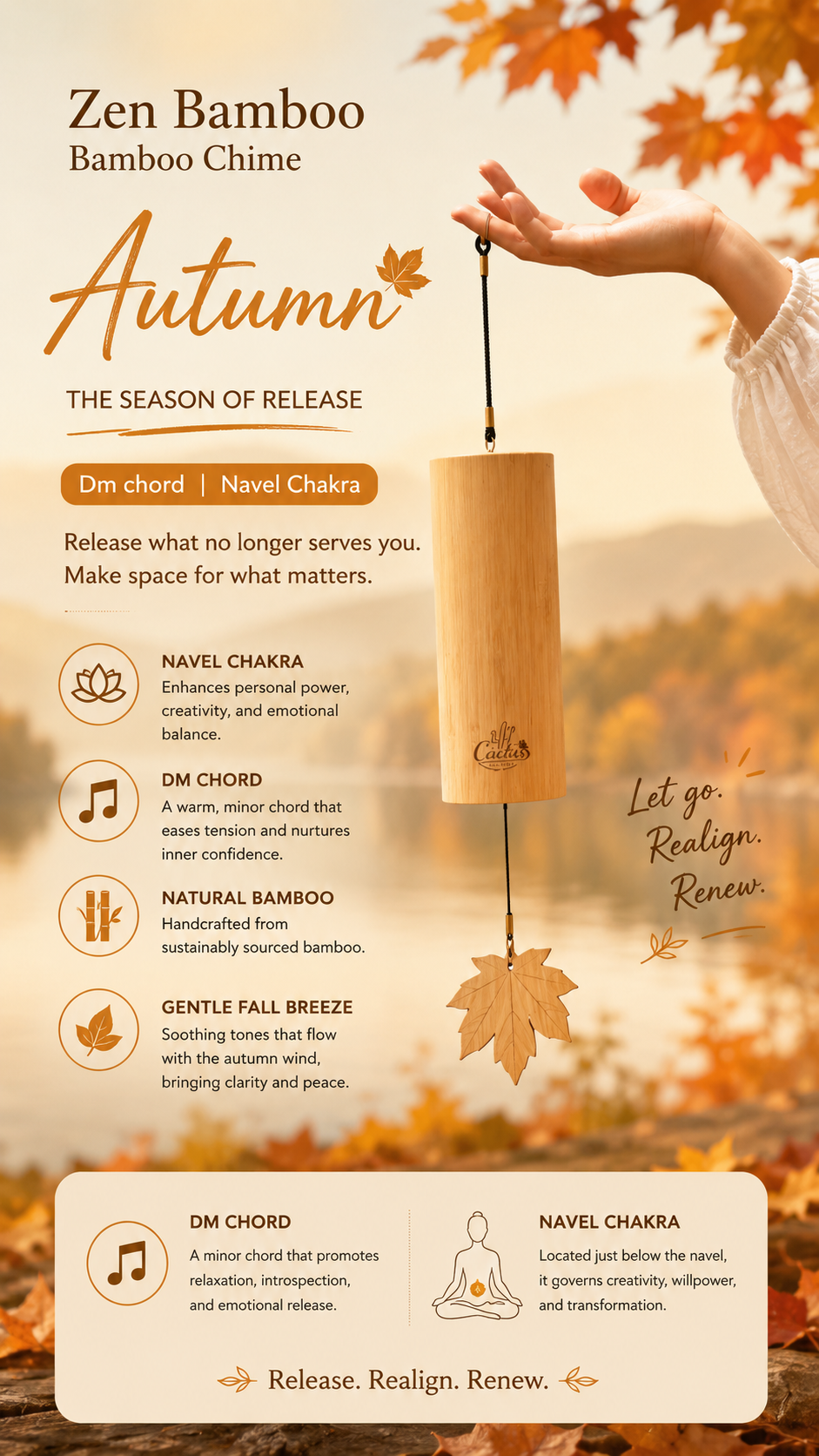 Natural Bamboo Wind Chime