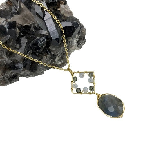 labradorite gemstone pendant