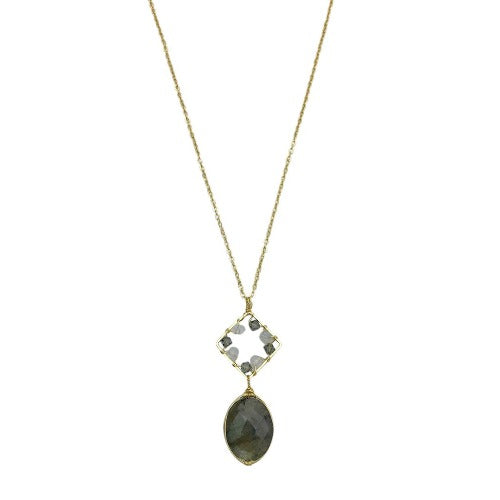 labradorite gemstone necklace